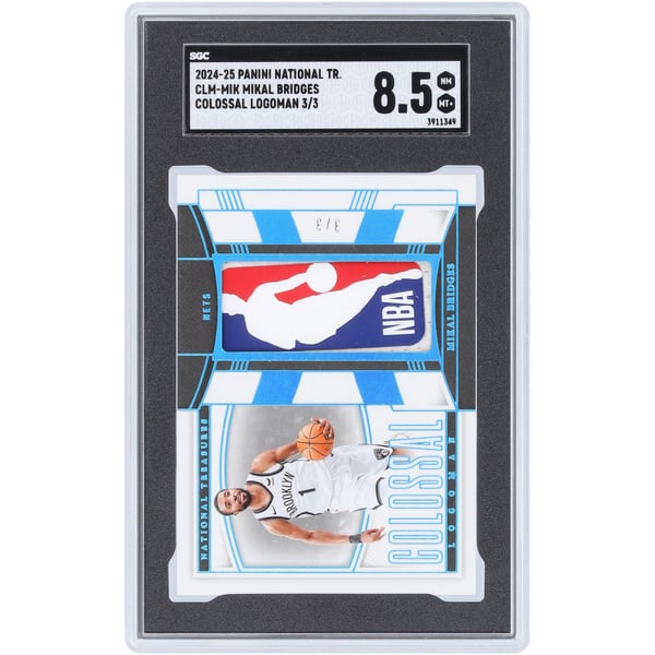 Mikal Bridges Brooklyn Nets 2024-25 Panini National Treasures 