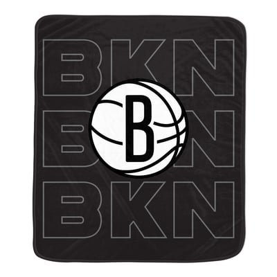 Brooklyn Nets Pegasus Abbreviation Echo 50" x 60" Ultra Soft Blanket