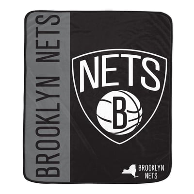Brooklyn Nets Pegasus Baseline 50" x 60" Ultra Soft Throw Blanket