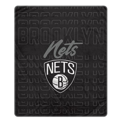 Brooklyn Nets Pegasus Echo Script Fade 50" x 60" Ultra Soft Throw Blanket
