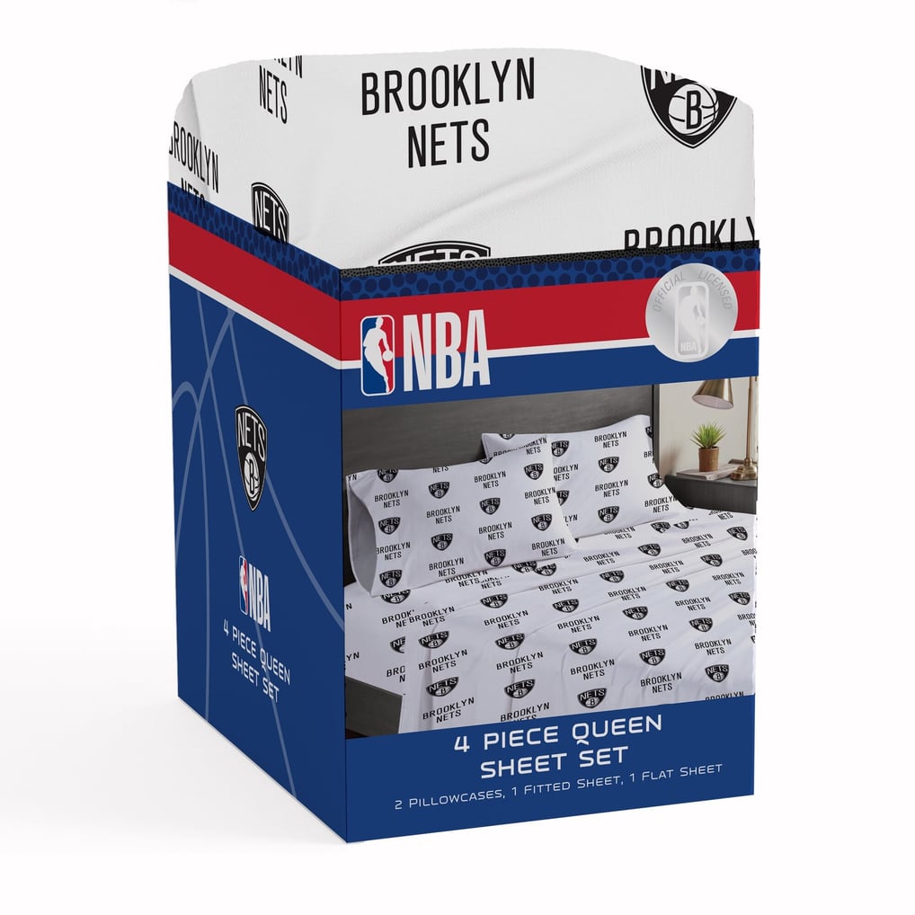 Brooklyn Nets Pegasus Four-Piece Queen Sheet Set