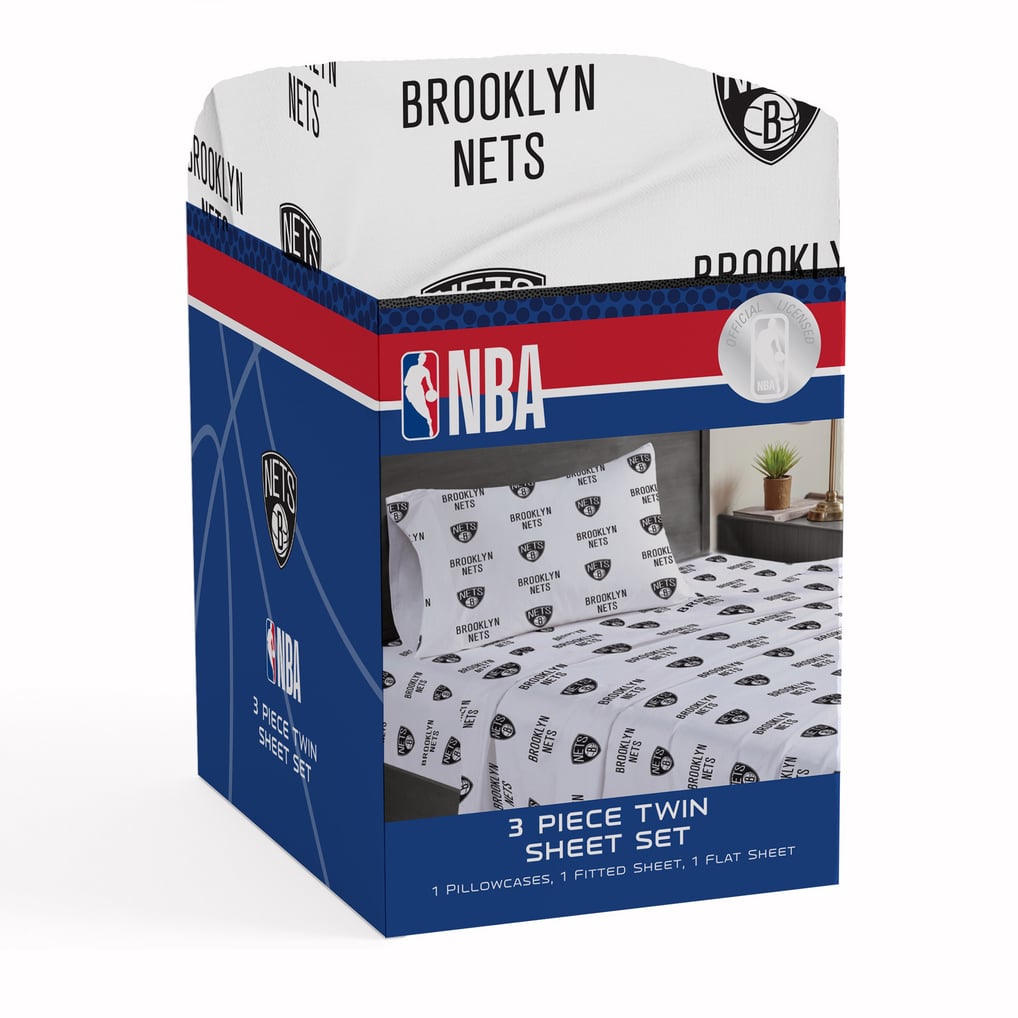 Brooklyn Nets Pegasus Three-Piece Twin Sheet Set
