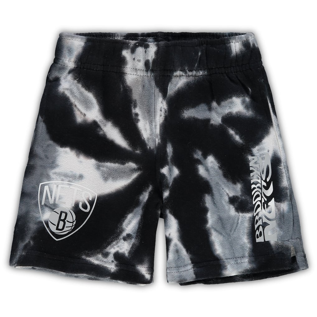 Brooklyn Nets Toddler Santa Monica Shorts - White/Black