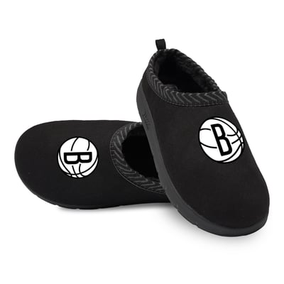 Brooklyn Nets ISlide Unisex Primary Logo Mission Slippers - Black
