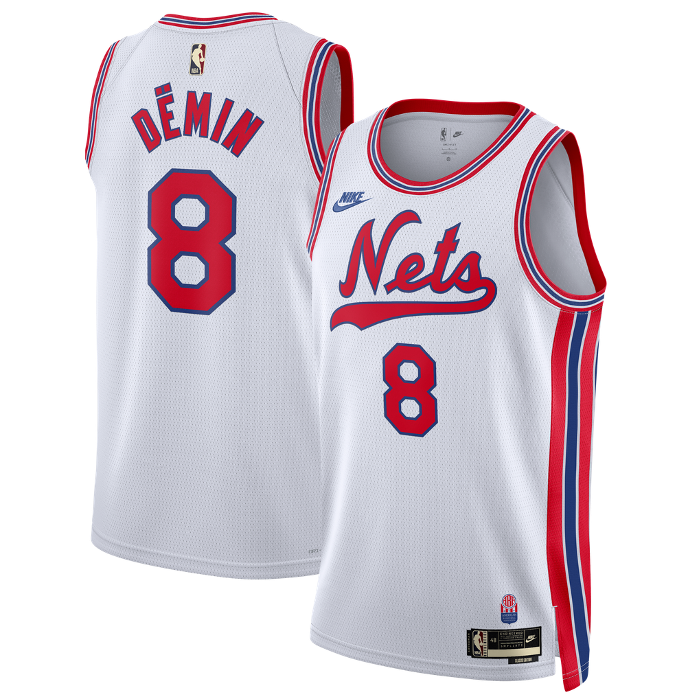 Unisex Brooklyn Nets Egor Dëmin Nike White Swingman Jersey - Classic ...
