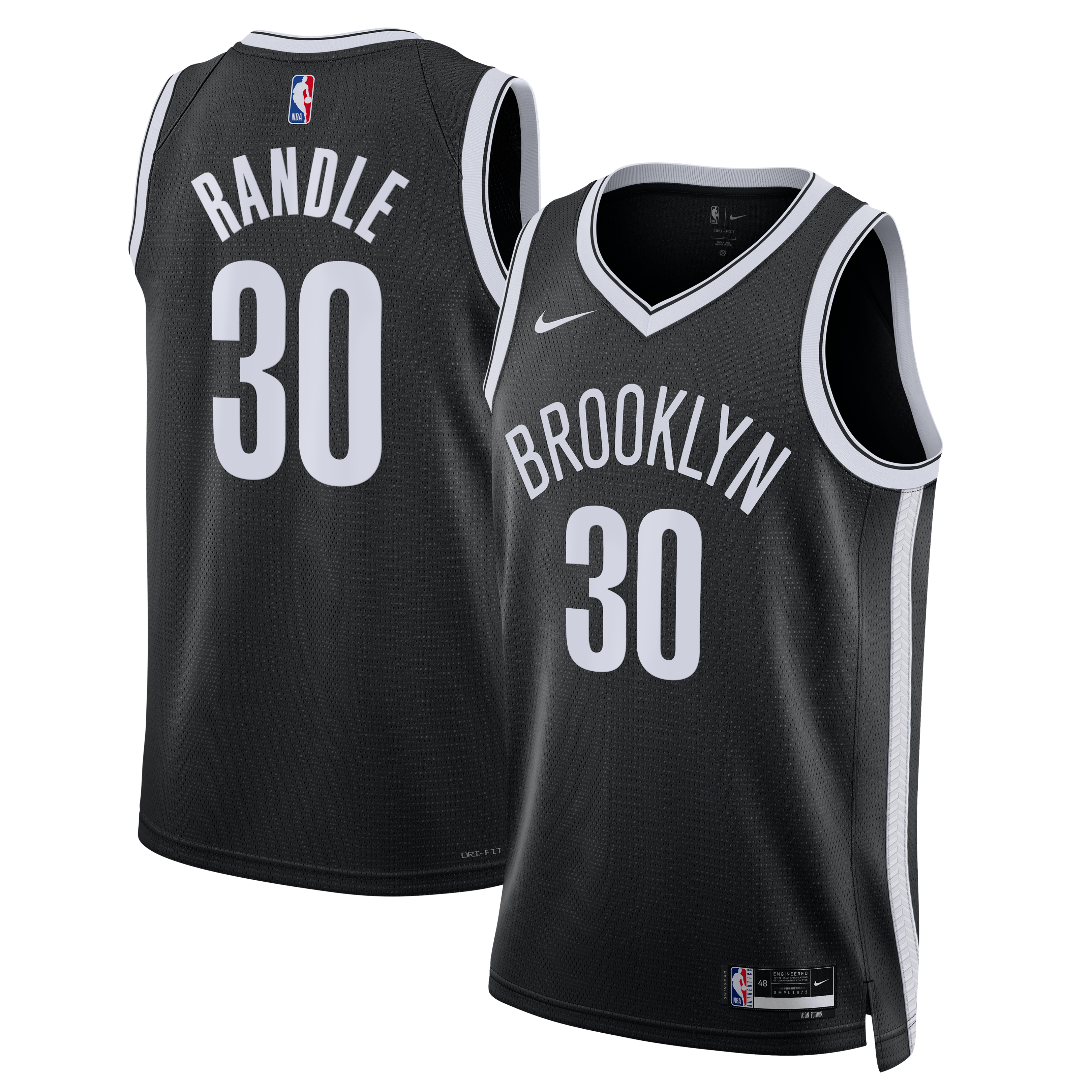 Julius Randle Brooklyn Nets Unisex Swingman Jersey Icon Edition Black