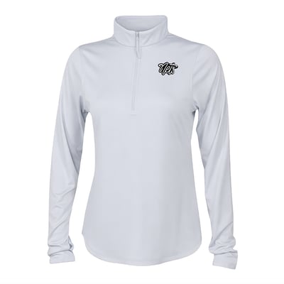 Brooklyn Nets Columbia Women's Fairway Breeze Quarter-Zip Pullover - White
