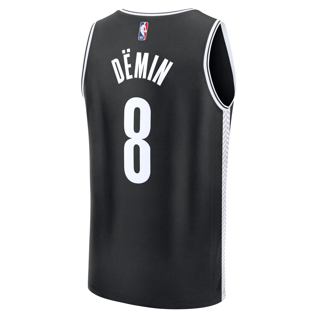 Egor Dëmin Brooklyn Nets Fanatics Youth Fast Break Replica Jersey - Black - Icon Edition