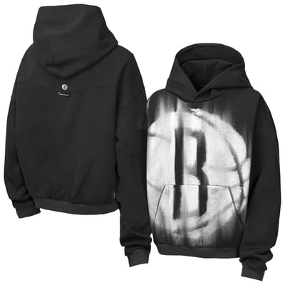  Brooklyn Nets Nike Youth 2026 Standard Issue Practice Icon Fleece Pullover Hoodie - Black