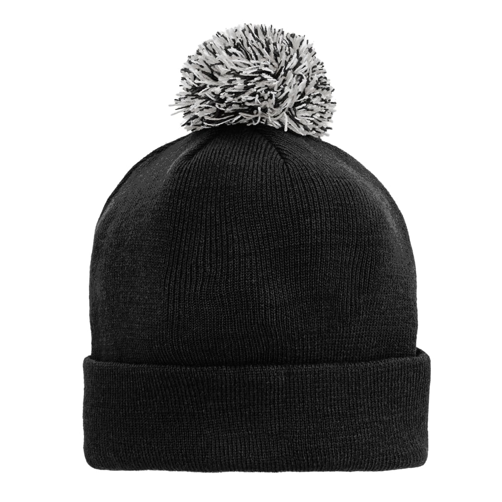 Brooklyn Nets Outerstuff Youth Cuffed Knit Hat with Pom - Black