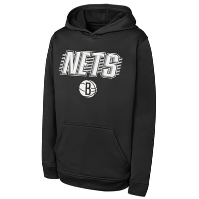 Brooklyn Nets Outerstuff Youth Sack Party Performance Hoodie - Black