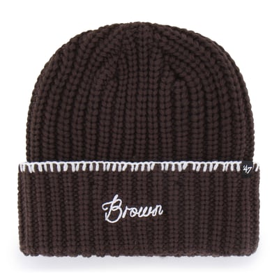  Brown Bears '47 Women's Blanket Stitch Cuff Knit Hat - Brown