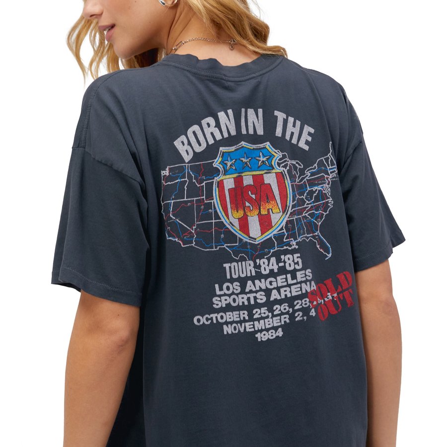 T-shirt Bruce Springsteen Born In The USA - Officiel Unisex - Sable