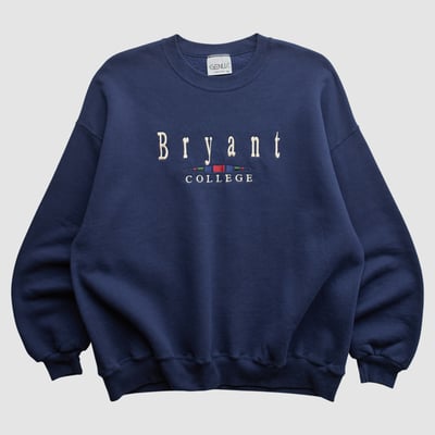 Bryant Bulldogs Genus 90s Pullover Sweatshirt - Navy - XL by Fanatics Real Vintage