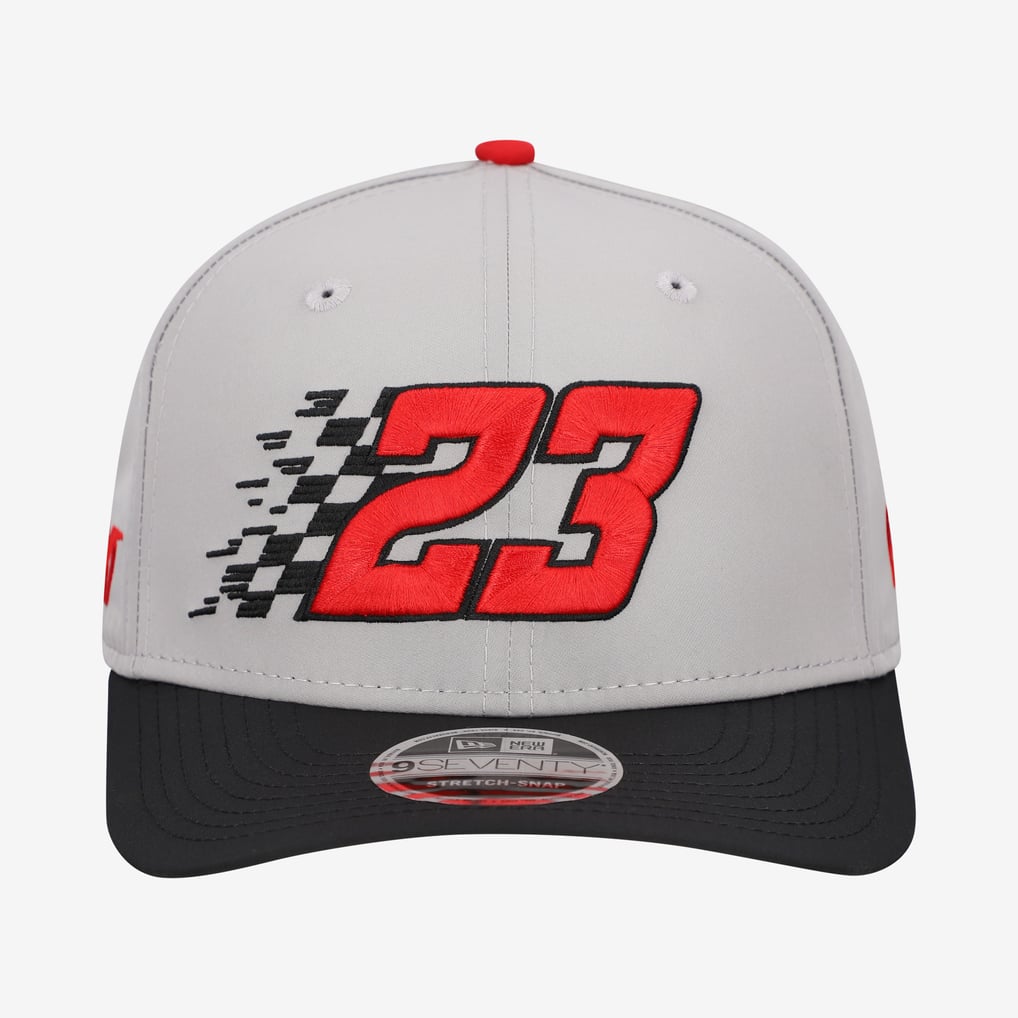 Bubba Wallace New Era Checkered 9SEVENTY Adjustable Hat - Gray