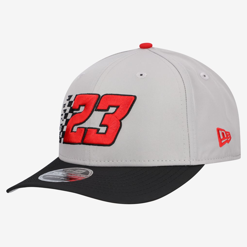 Bubba Wallace New Era Checkered 9SEVENTY Adjustable Hat - Gray
