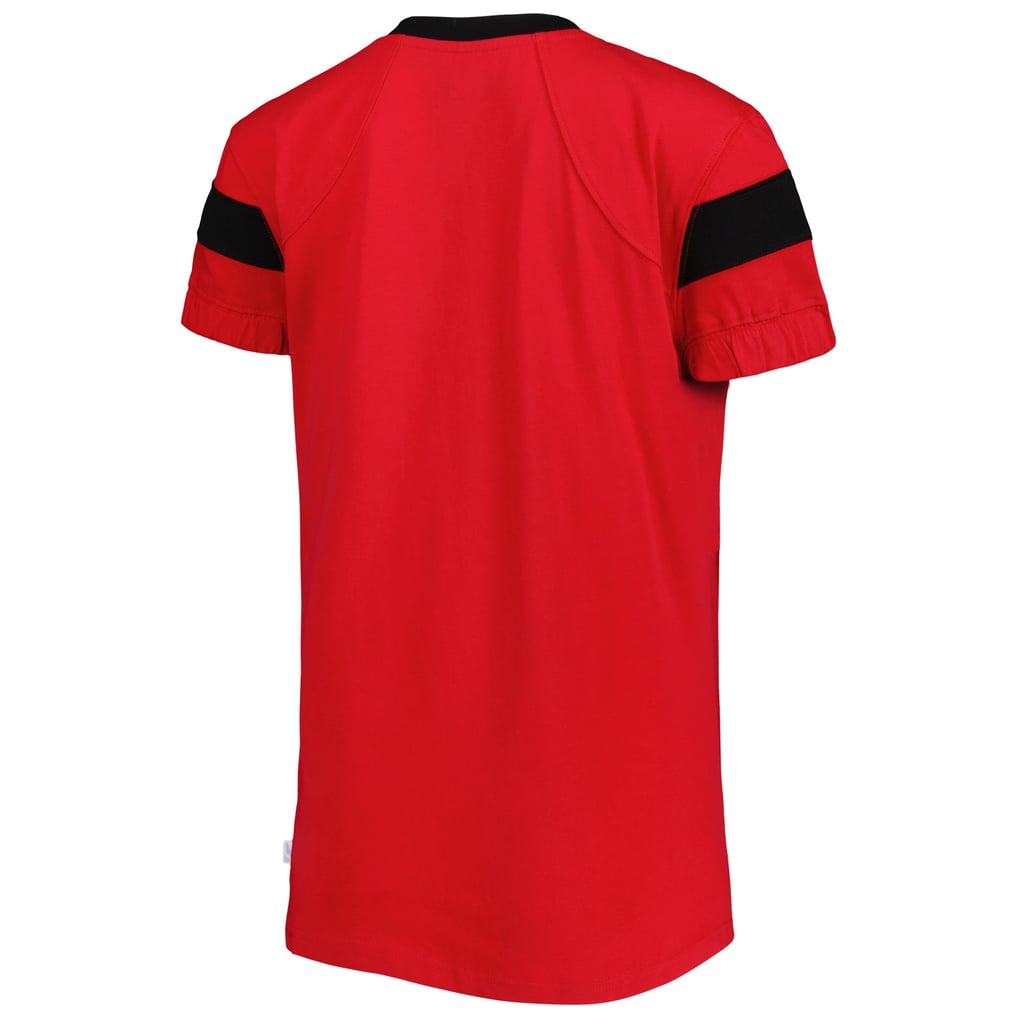 Bubba Wallace Touch Women's Pre-Game V-Neck T-Shirt - Red