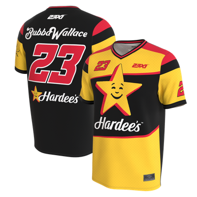 Bubba Wallace ProSphere Youth Hardee's Soccer Jersey - Black