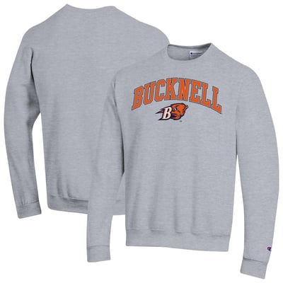 Bucknell Bison Champion Arch Powerblend Sweatshirt - Heather Gray