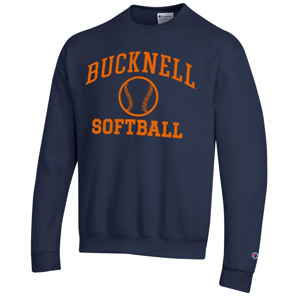  Bucknell Bison Champion Icon Softball Powerblend Pullover Sweatshirt - Navy