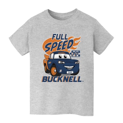  Bucknell Bison Vive La Fete Youth Full Speed T-Shirt - Gray