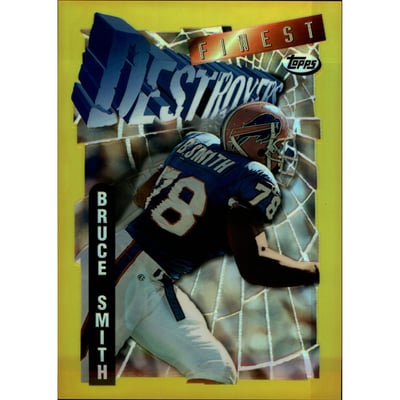 1996-97 Finest Pro Bowl Jumbos Refractors #9 Bruce Smith