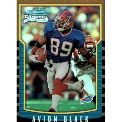 2000 Bowman Chrome Refractors #199 Avion Black