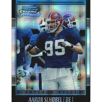 2001 Bowman Chrome Xfractors #198 Aaron Schobel
