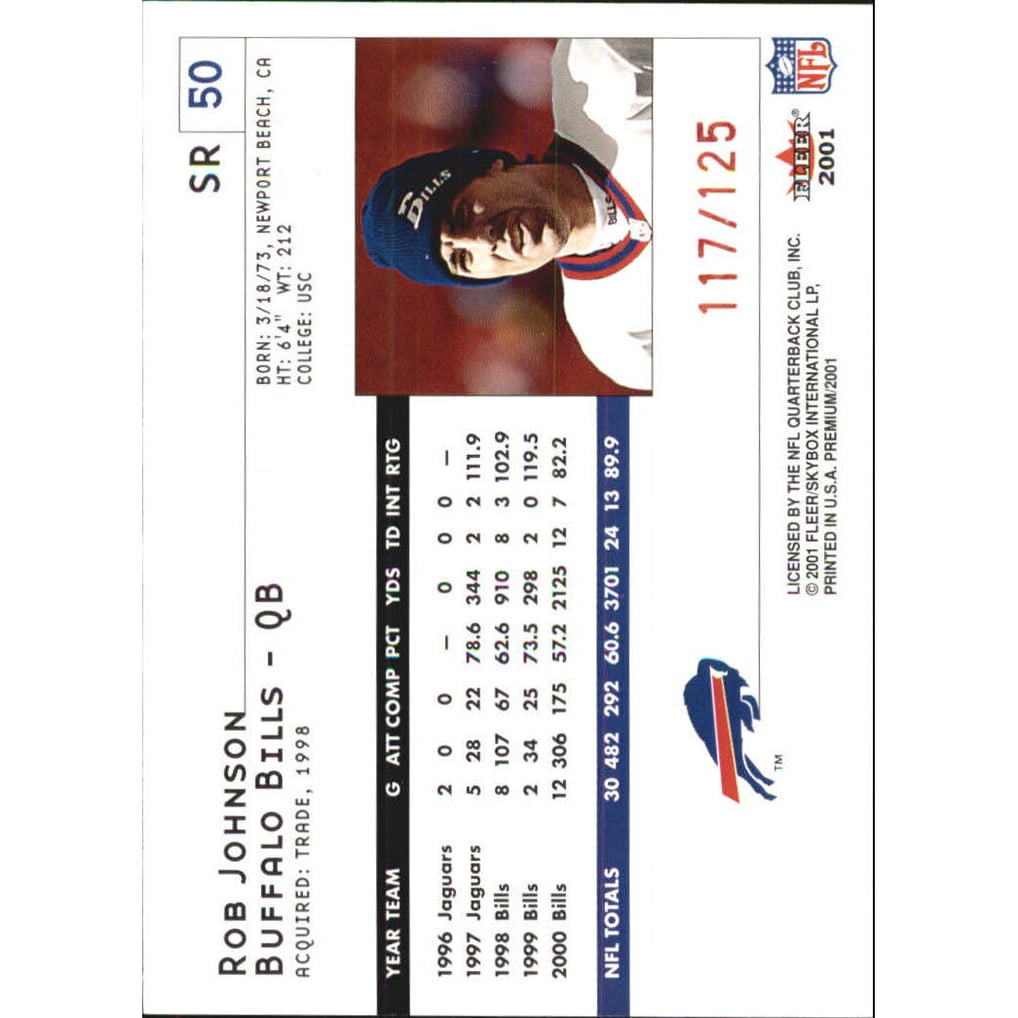 2001 Fleer Premium Star Ruby #50 Rob Johnson
