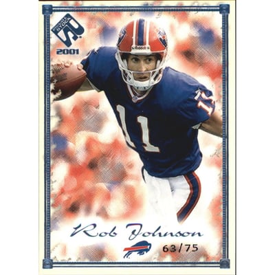 2001 Private Stock Blue Framed #10 Rob Johnson