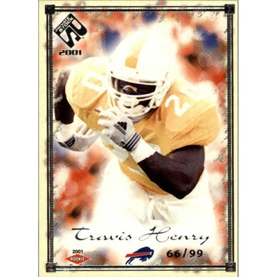 2001 Private Stock Silver Framed #110 Travis Henry
