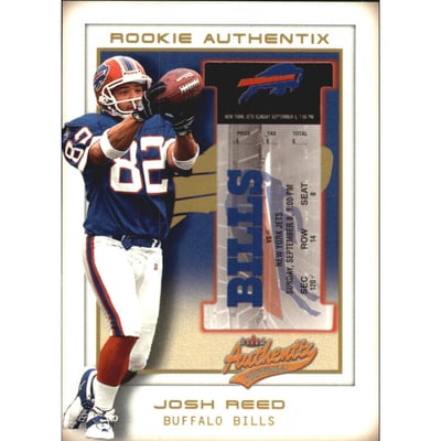 2002 Fleer Authentix Second Row #108 Josh Reed