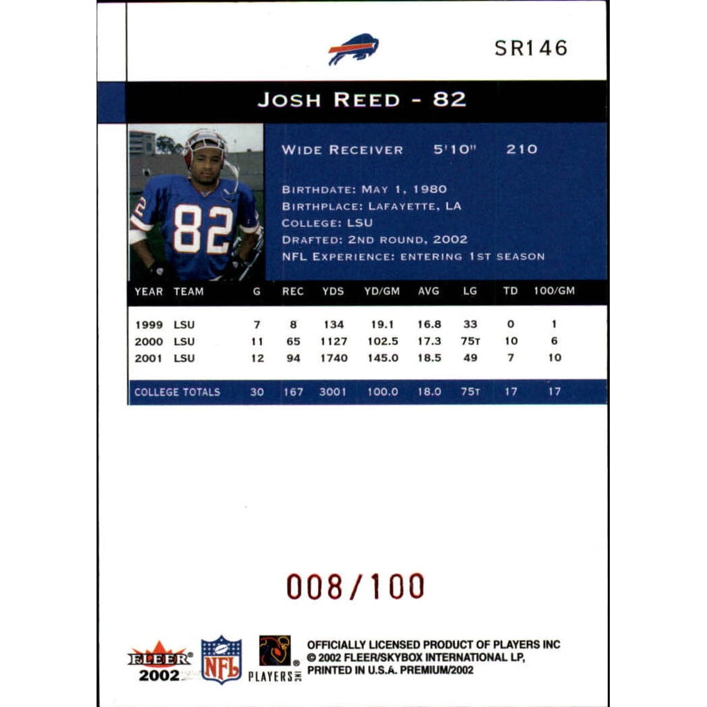 2002 Fleer Premium Star Ruby #146 Josh Reed