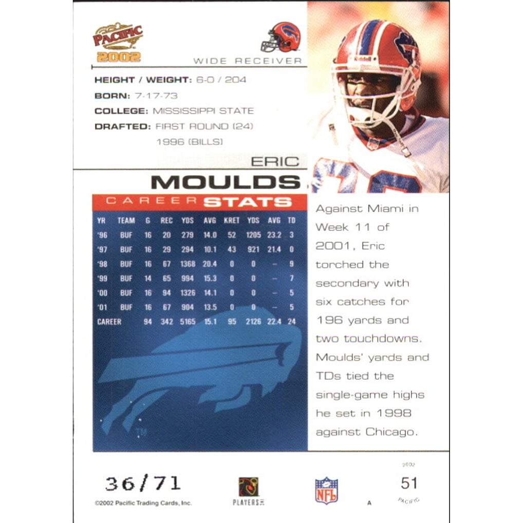2002 Pacific LTD #51 Eric Moulds