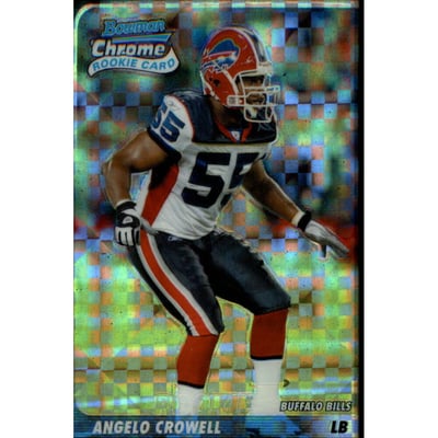 2003 Bowman Chrome Xfractors #156 Angelo Crowell
