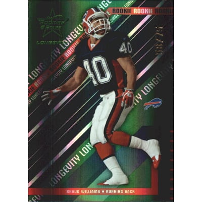 2004 Leaf Rookies and Stars Longevity Emerald #109 Shaud Williams