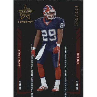 2005 Leaf Rookies and Stars Longevity Parallel #164 Eric King