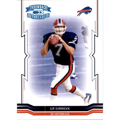 2005 Throwback Threads Platinum Holofoil #14 J.P. Losman