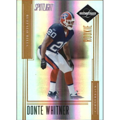 2006 Leaf Limited Bronze Spotlight #185 Donte Whitner
