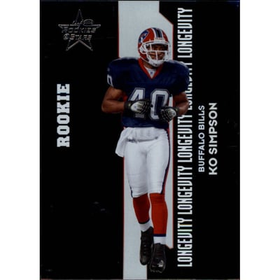 2006 Leaf Rookies and Stars Longevity Silver Parallel #184 Ko Simpson