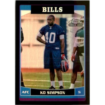 2006 Topps Chrome Black Refractors #214 Ko Simpson