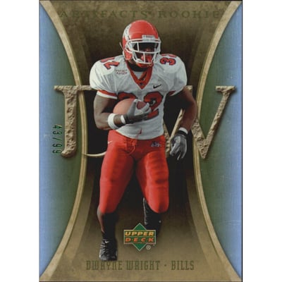 2007 Artifacts Green #119 Dwayne Wright