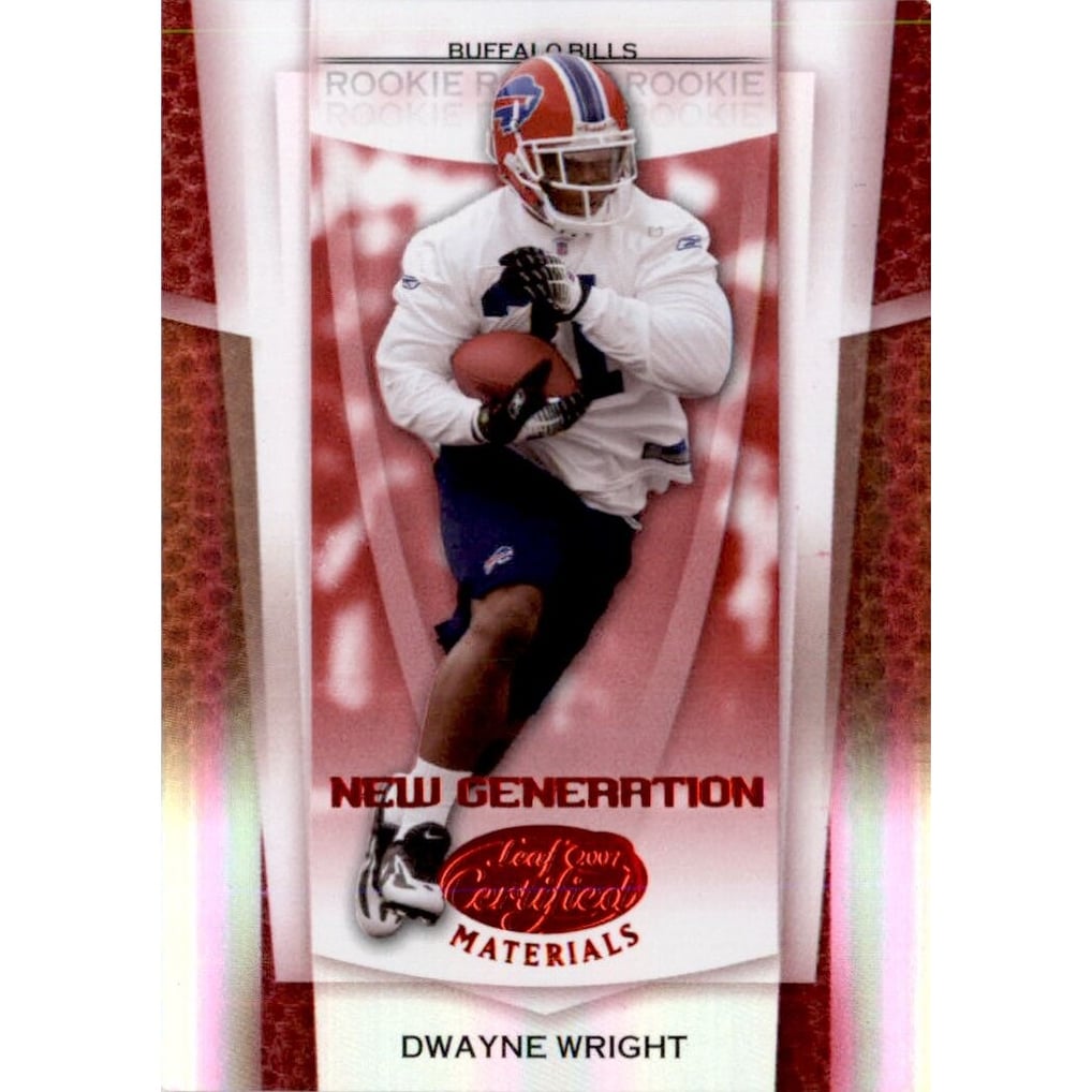 2007 Leaf Certified Materials Mirror Red #161 Dwayne Wright