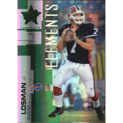 2007 Leaf Rookies and Stars Longevity Emerald #111 J.P. Losman ELE