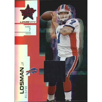 2007 Leaf Rookies and Stars Longevity Materials Ruby #52 J.P. Losman