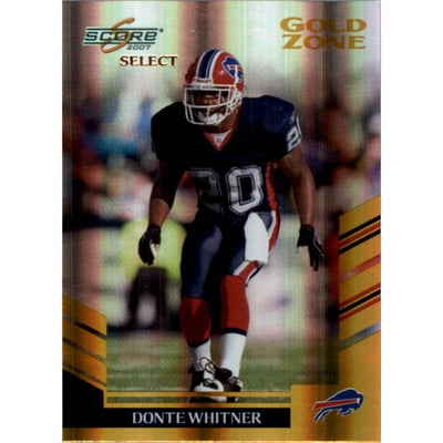 2007 Select Gold Zone #143 Donte Whitner