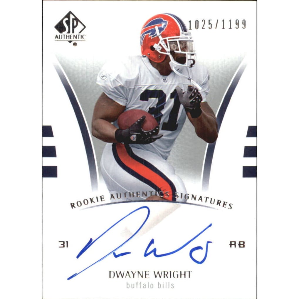 2007 SP Authentic #216 Dwayne Wright AU RC