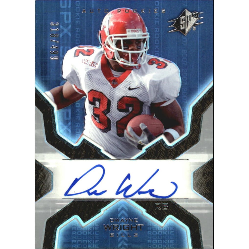 2007 SPx #173 Dwayne Wright AU RC