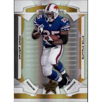 2008 Leaf Rookies and Stars Longevity Parallel Gold #188 Xavier Omon