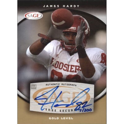 2008 SAGE Autographs Gold #A25 James Hardy